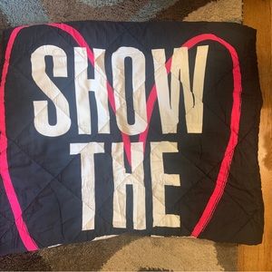 Pink VS Show the Love Black twin size comforter